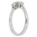 14ct White Gold 0.33ct Brilliant Cut Diamond Trilogy Ring