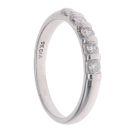 9ct White Gold 0.33ct Diamond Five Stone Ring
