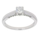 18ct White Gold 0.50ct Brilliant Cut Diamond Solitaire Ring