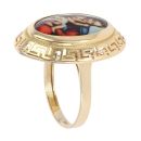 14ct Yellow Gold Our Lady Gemstone Ring