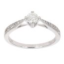 9ct White Gold 0.50ct Diamond Solitaire Ring