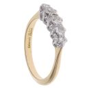 18ct Yellow Gold 0.50ct Brilliant Cut Diamond Five Stone Ring