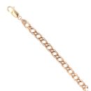 9ct Yellow Gold Double Curb Bracelet 8"