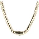 14ct Yellow Gold Monaco Curb Classic Plain Lock Chain 24"