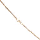 9ct Yellow and White Gold Byzantine Chain 16"