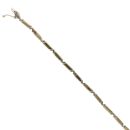 14ct Yellow And White Gold Fancy Bracelet 7"