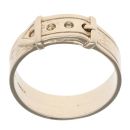 9ct Yellow Gold Textured Buckle Ring