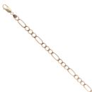 9ct Yellow Gold Figaro Bracelet 7.5"