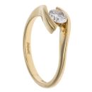 18ct Yellow Gold 0.35ct Brilliant Cut Diamond Solitaire Ring