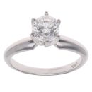 14ct White Gold 0.95ct Brilliant Cut Diamond Solitaire Ring