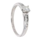9ct White Gold 0.33ct Diamond Solitaire Ring