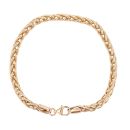9ct Yellow Gold Wheat Bracelet 7.5"