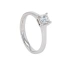 18ct White Gold 0.50cts Diamond Solitaire Ring
