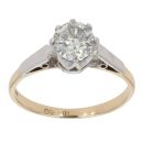 18ct Yellow Gold 0.90ct Diamond Solitaire Ring