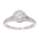 Vera Wang 18ct White Gold 0.45ct Vera Wang Diamond Cluster Ring