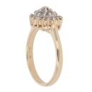 9ct Yellow Gold Cubic Zirconia Cluster Ring