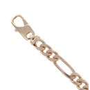9ct Yellow Gold Figaro Bracelet 8.5"