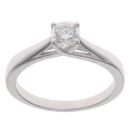 18ct White Gold 0.41ct Brilliant Cut Diamond Solitaire Ring
