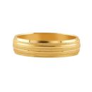 22ct Yellow Gold Ring With Matte texture