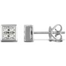 18 Carat White Gold 50pts Diamond Earrings