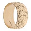 9ct Yellow Gold 9.4mm Patterned Wedding Band