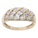 14ct Yellow Gold Fancy Cubic Zirconia Ring