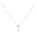 9ct Yellow And White Gold 0.02ct Diamond Pendant And Chain 18"