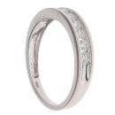14ct White Gold 0.75ct Brilliant Cut Diamond Half Eternity Ring
