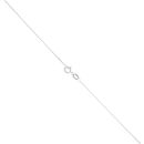 9ct White Gold Synthetic Opal Pendant and Chain 18"