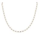 9ct Yellow Gold Oval Curb Chain 18"