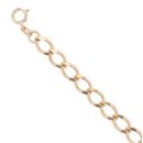 9ct Yellow Gold Curb Bracelet 7"
