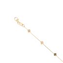 9ct Yellow Gold Cube Bracelet 7"