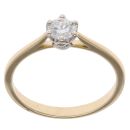 18ct Yellow Gold 0.33ct Solitaire Diamond Ring