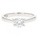 Platinum 0.54cts Leo Diamond Solitaire Ring