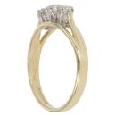 18ct Yellow Gold 0.50ct Brilliant Cut Diamond Trilogy Ring