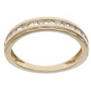 9ct Yellow Gold 0.35ct Diamond Half Eternity Ring