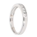 9ct White Gold 0.25ct Diamond Half Eternity Ring