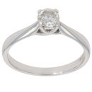 18ct White Gold 0.35ct Brilliant Cut Diamond Solitaire Ring