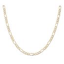 9ct Yellow Gold Figaro Chain 24"