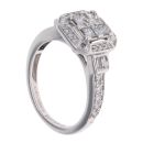 Vera Wang 18ct White Gold 0.80ct Diamond Cluster Ring