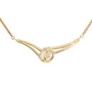 18ct Yellow Gold 0.05ct Diamond Fancy Chain 16"