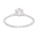 18ct White Gold 0.35ct Diamond Solitaire Ring