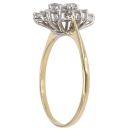 18ct Yellow Gold 0.50ct Brilliant Cut Diamond Cluster Ring