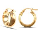 9ct Yellow Gold Wedding Band Earrings
