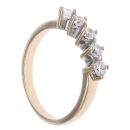 9ct Yellow Gold Five stone Cubic Zirconia Ring