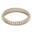 18ct Yellow And White Gold 0.70ct Brilliant Cut Diamond Full Eternity Ring