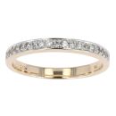 9ct Yellow Gold 0.25ct Diamond Eternity Ring by Anya Belle