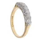 18ct Yellow Gold 0.50ct Brilliant Cut Diamond Half Eternity Ring