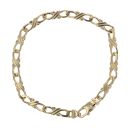 9ct Yellow Gold Fancy Bracelet 7.5"