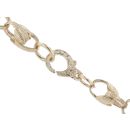 9ct Yellow Gold Patterned Tulip Chain 24"